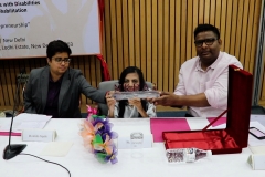 Ms Amrita, Ms Ira Singhal IAS & Mr. Arman Logo replica release